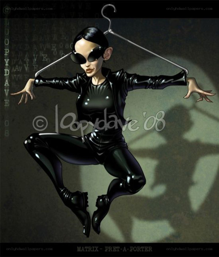 Matrix character in black suit