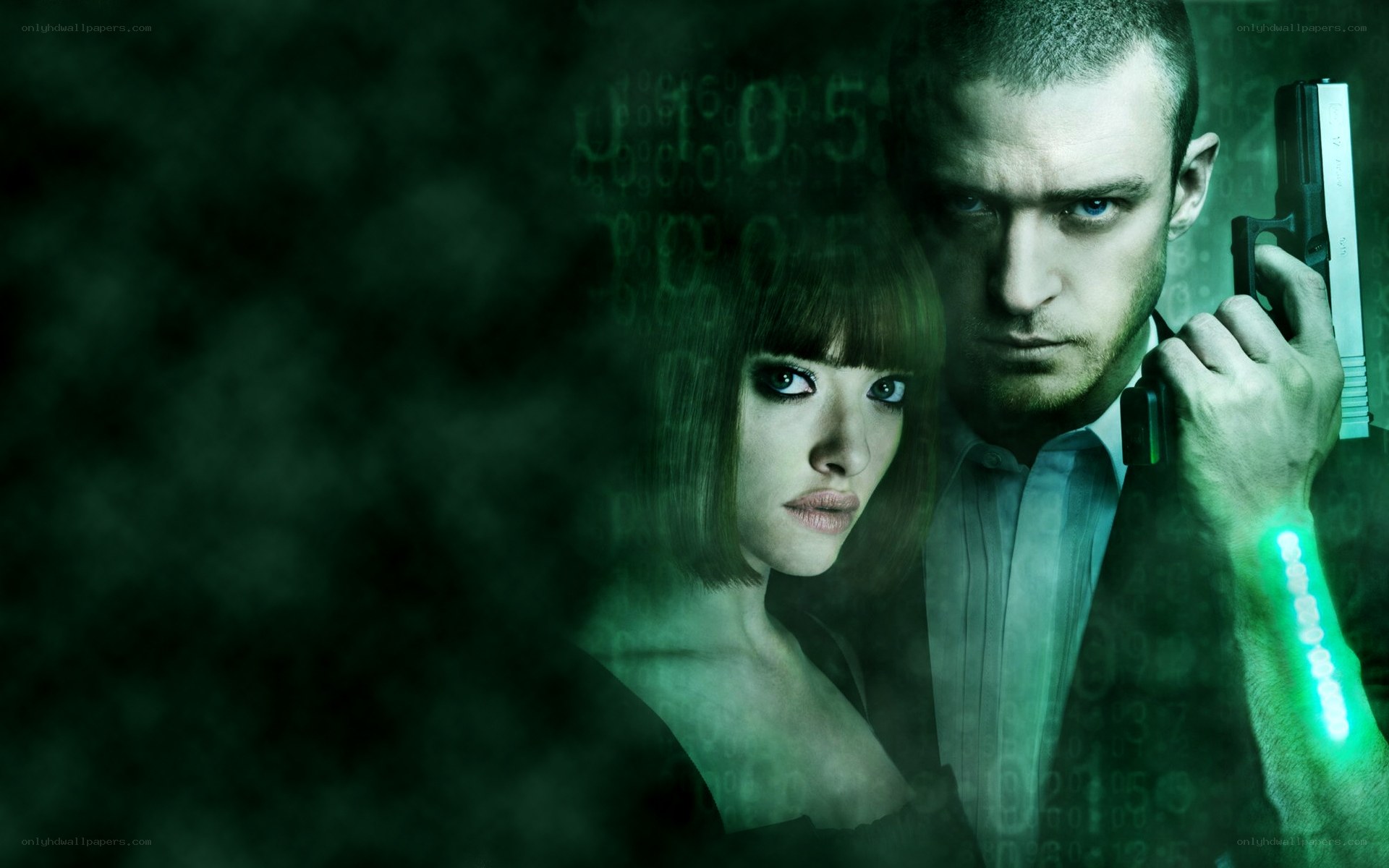 Matrix characters with gun
