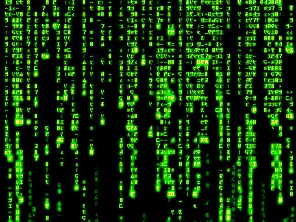 Matrix code rain
