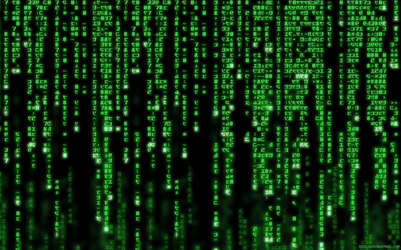 Matrix code rain