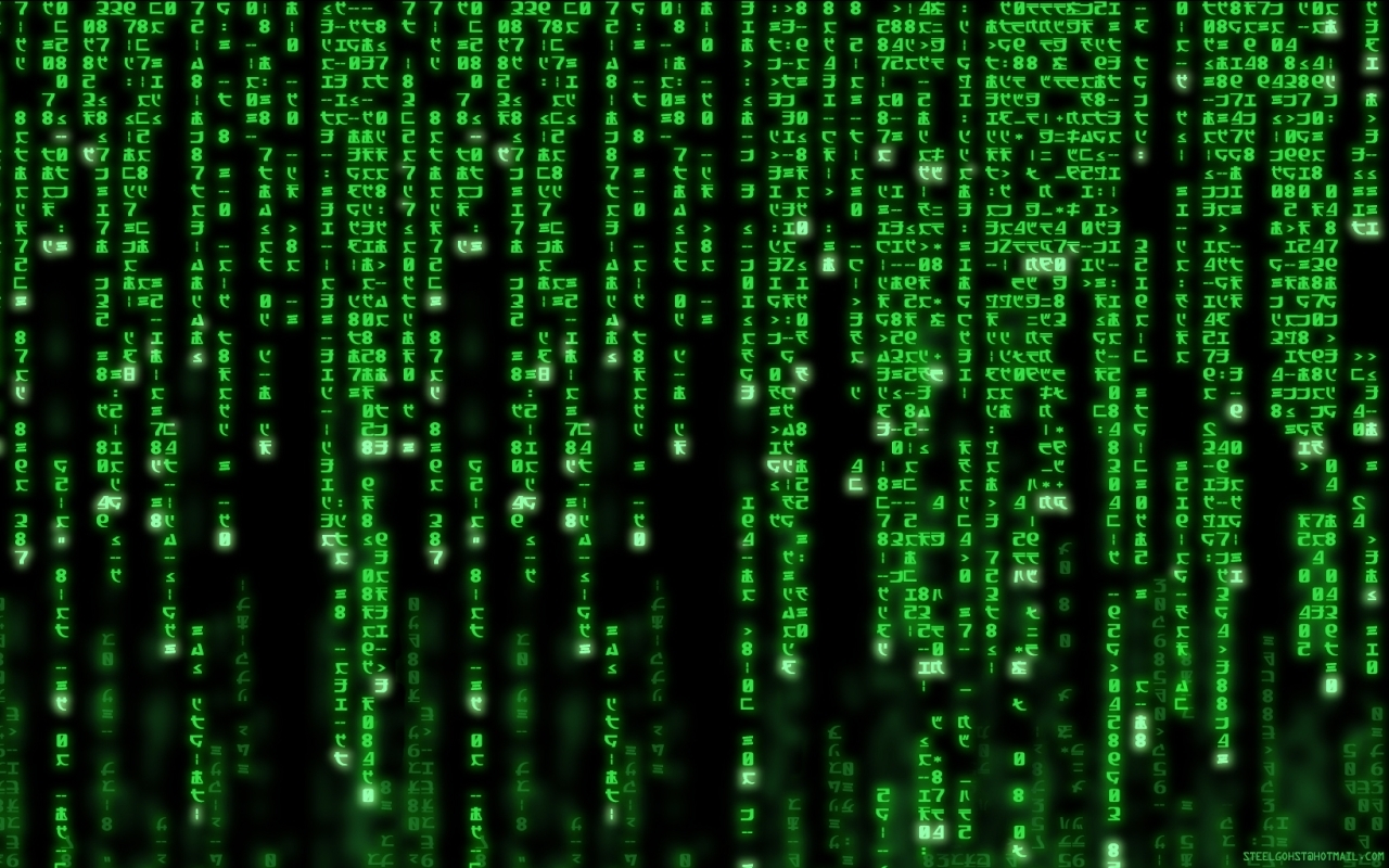 Matrix code rain