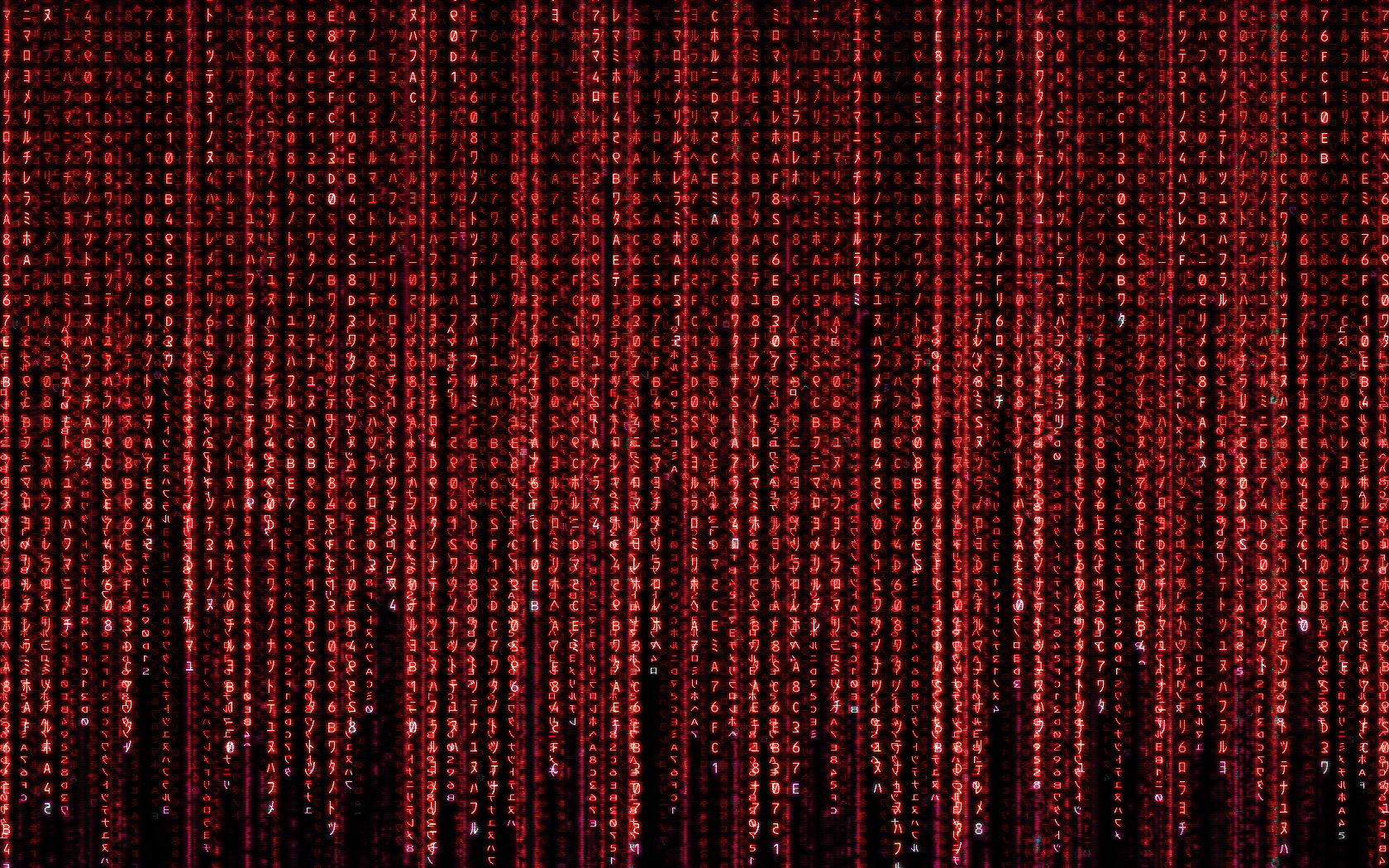 Matrix code rain