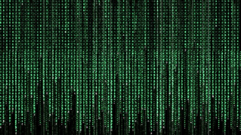 Matrix code rain