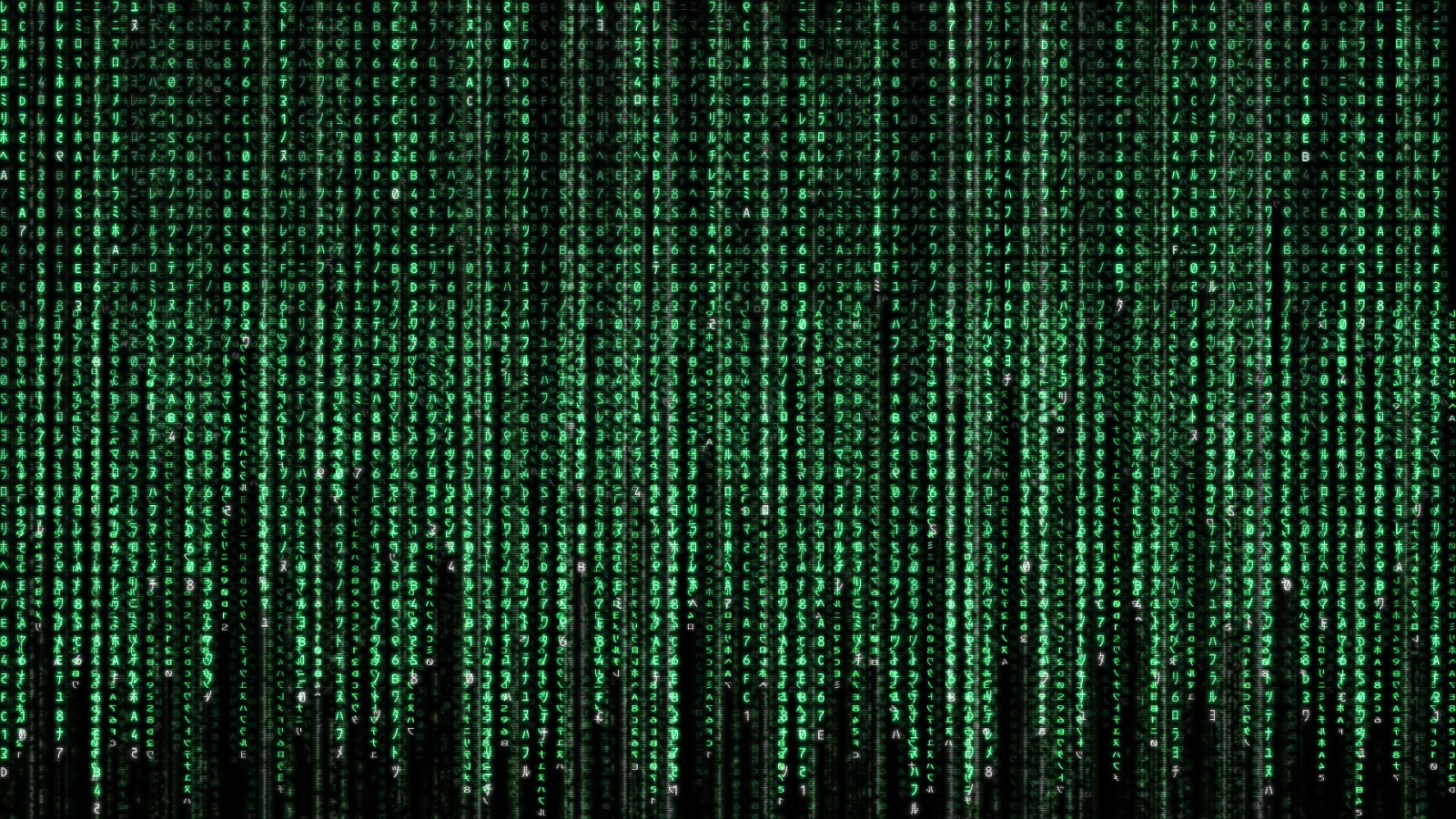 Matrix code rain