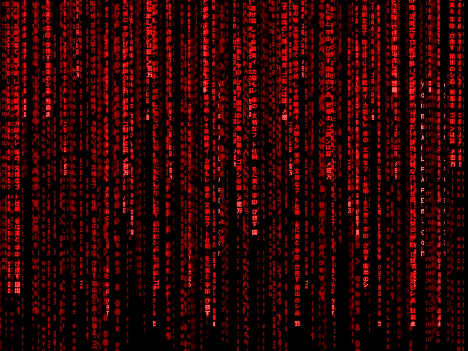 Matrix code rain