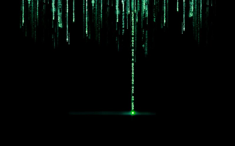 Matrix code rain