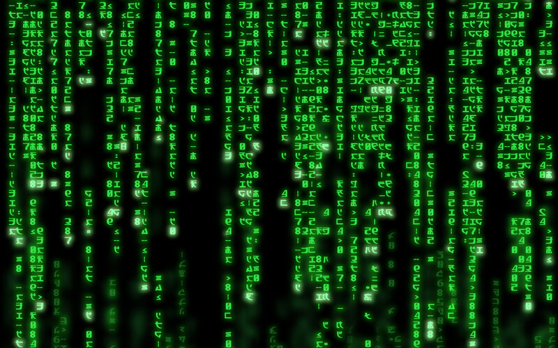 Matrix code rain