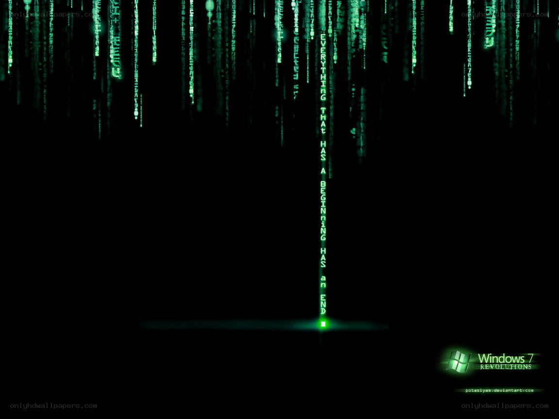 Matrix code rain wallpaper