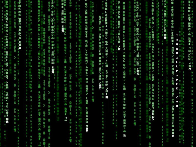 Matrix code rain wallpaper