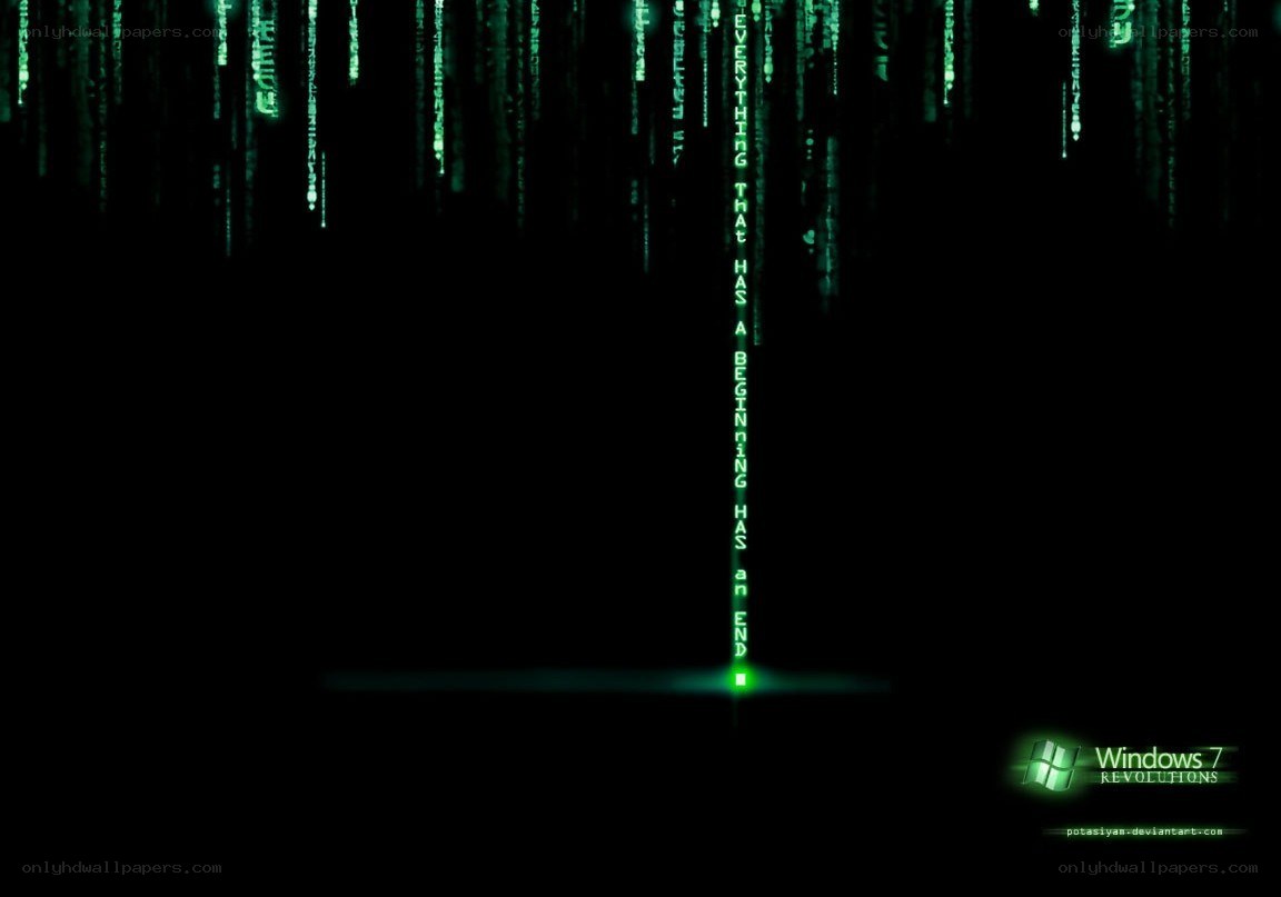 Matrix code rain wallpaper