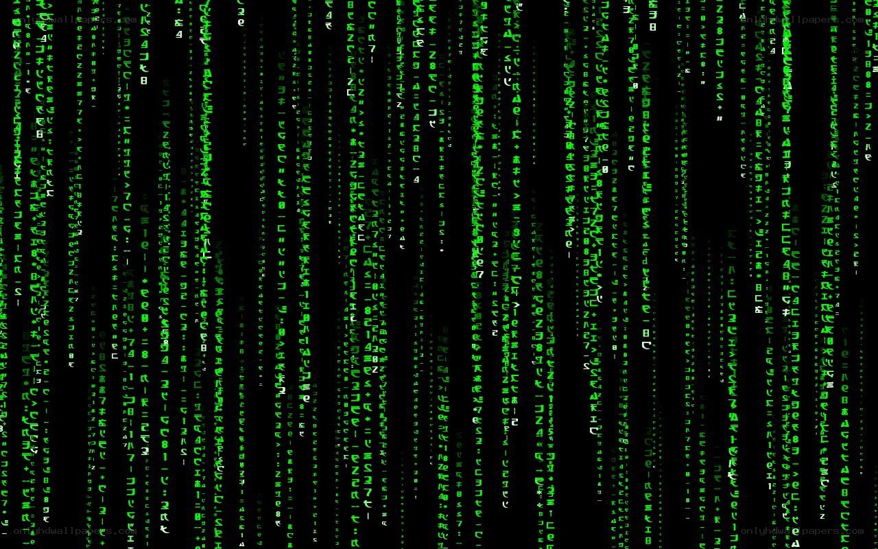 Matrix digital rain