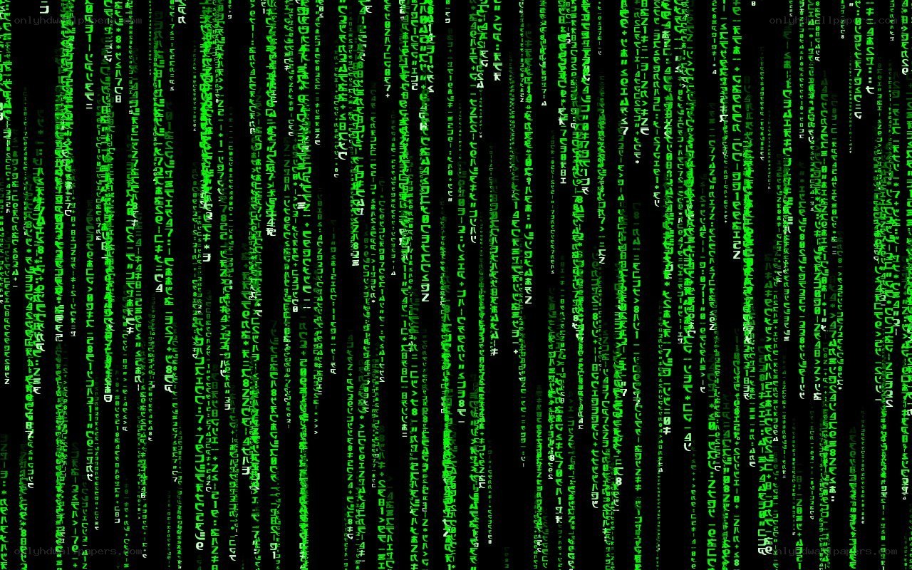 Matrix digital rain
