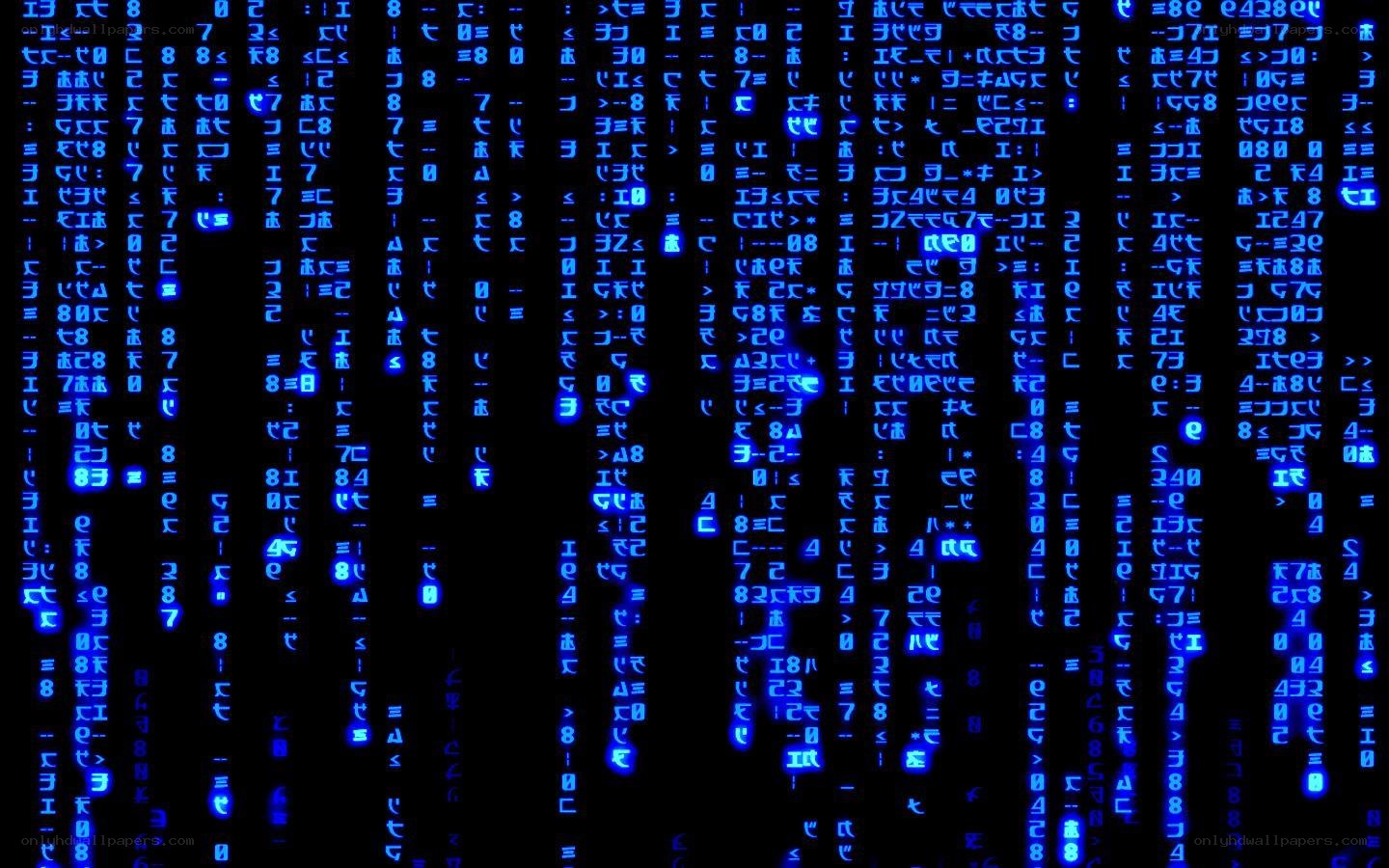 Matrix digital rain