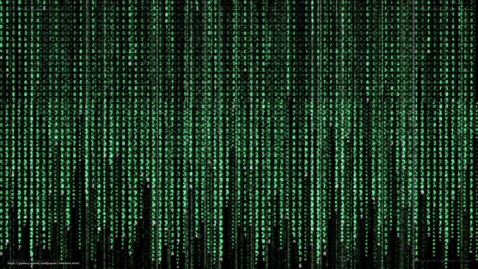 Matrix digital rain