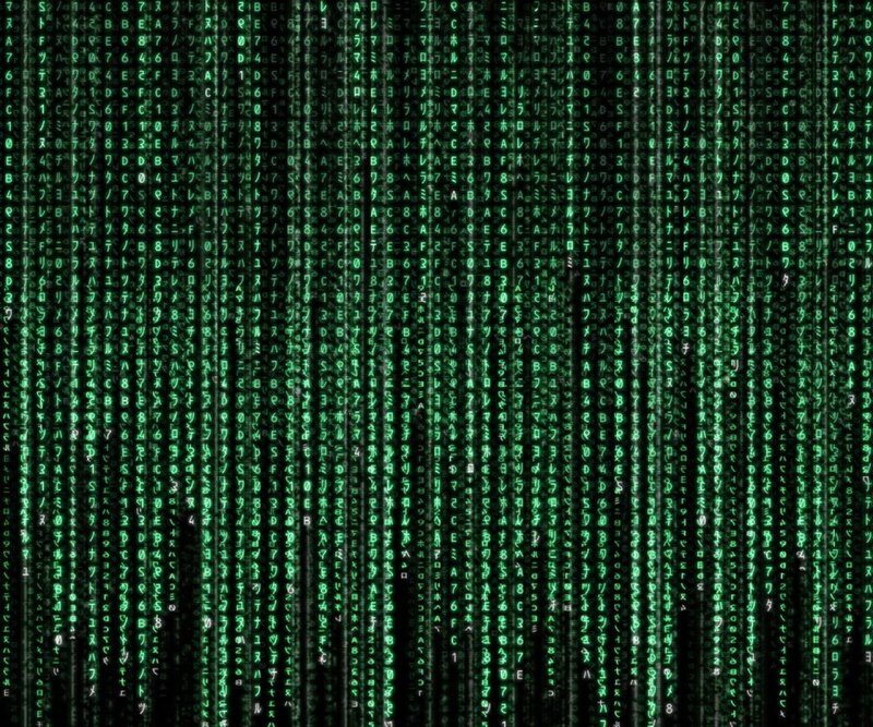 Matrix digital rain