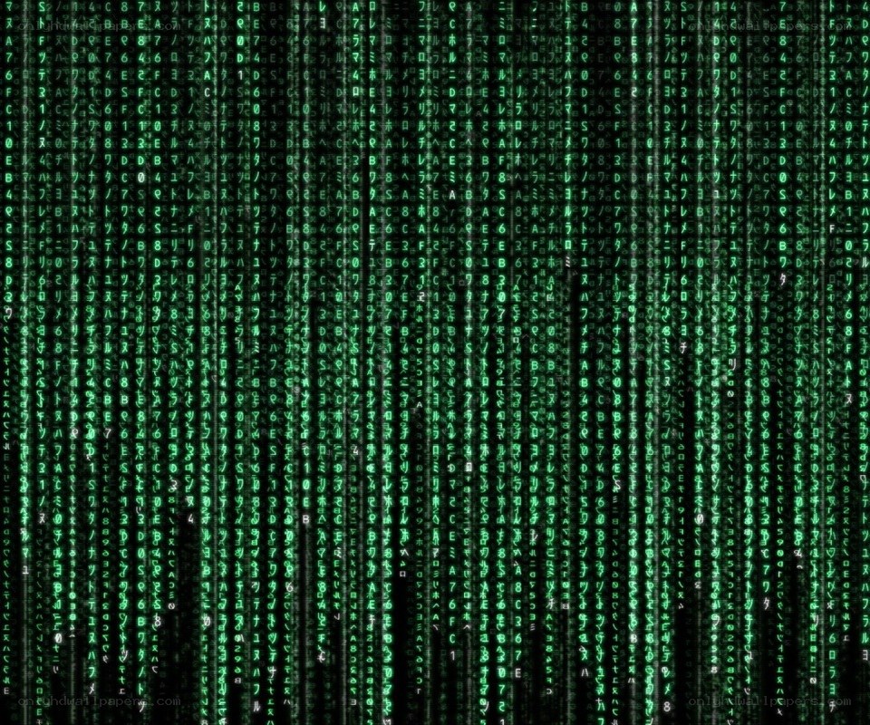 Matrix digital rain