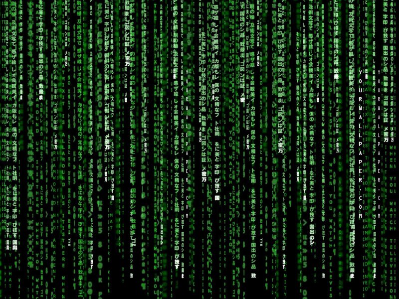 Matrix digital rain background