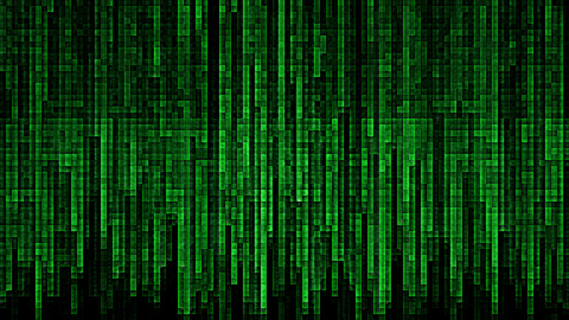 Matrix digital rain effect