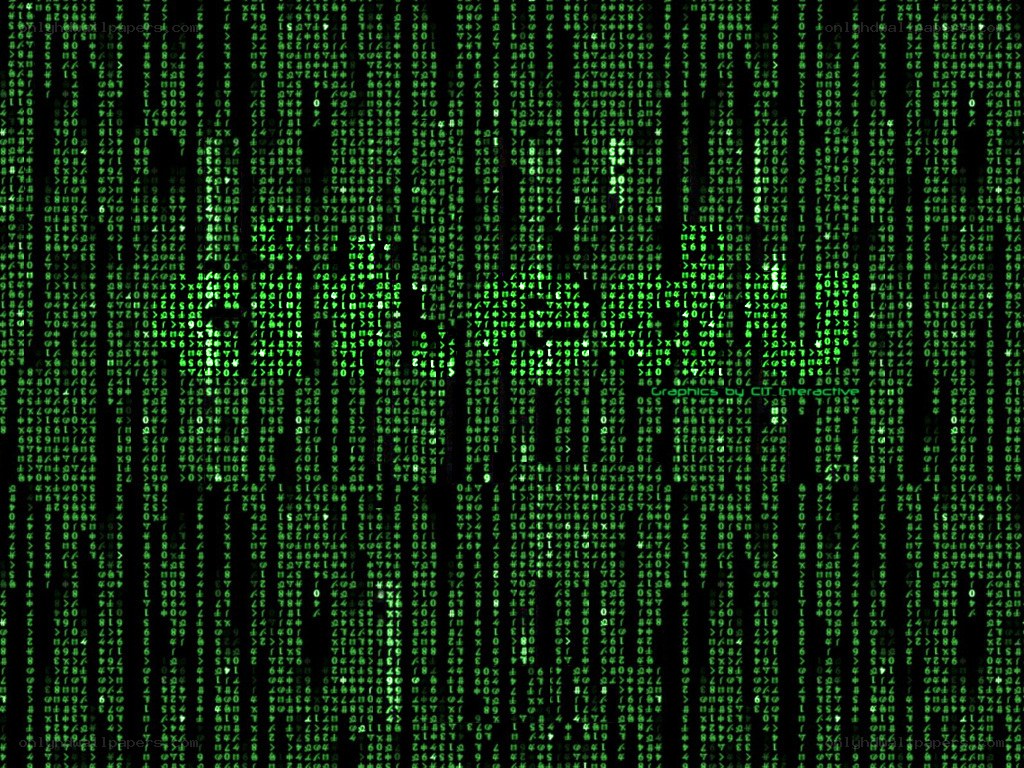 Matrix digital rain effect