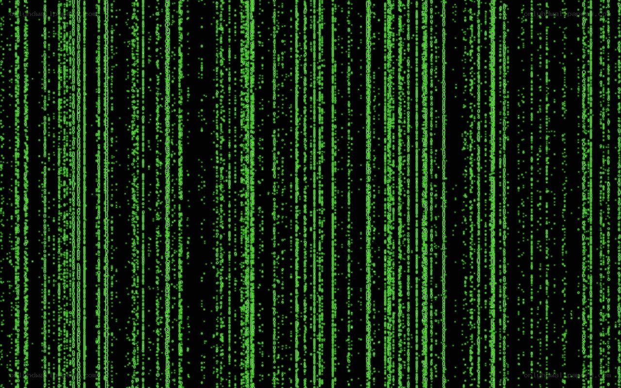 Matrix digital rain effect