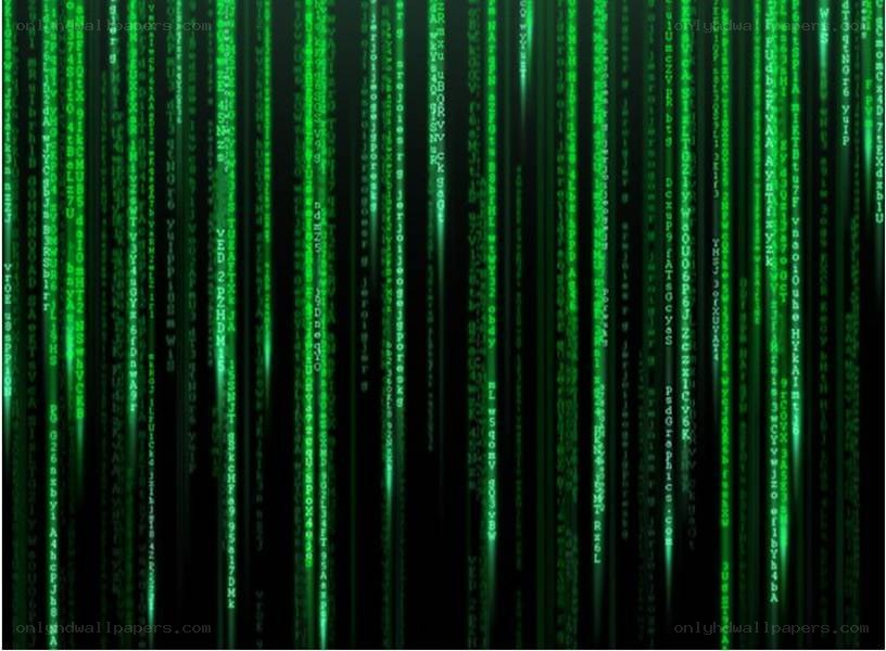 Matrix digital rain effect