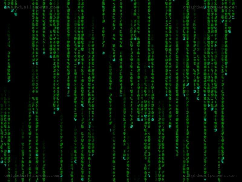 Matrix digital rain effect