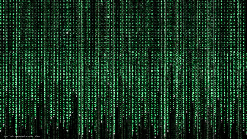 Matrix digital rain
