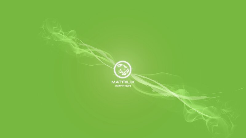 Matrix Krypton logo on green