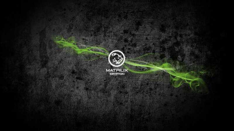 Matrix Krypton logo with green energy