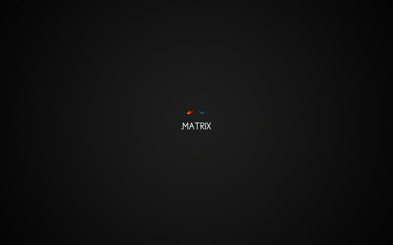.MATRIX logo on black background