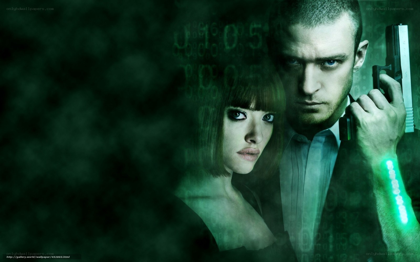 Matrix movie characters with gun