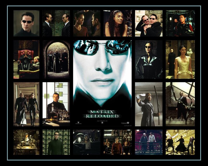 Matrix Movie Collage — Black
