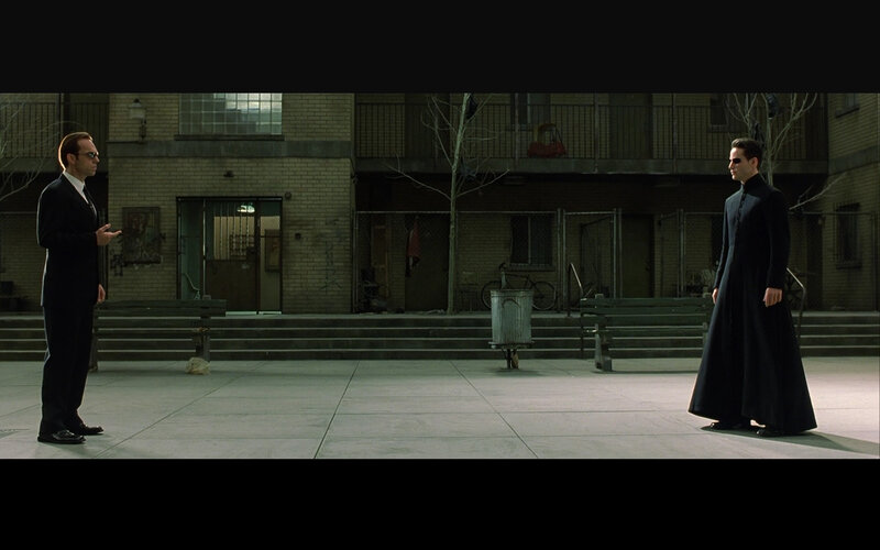 Matrix movie scene