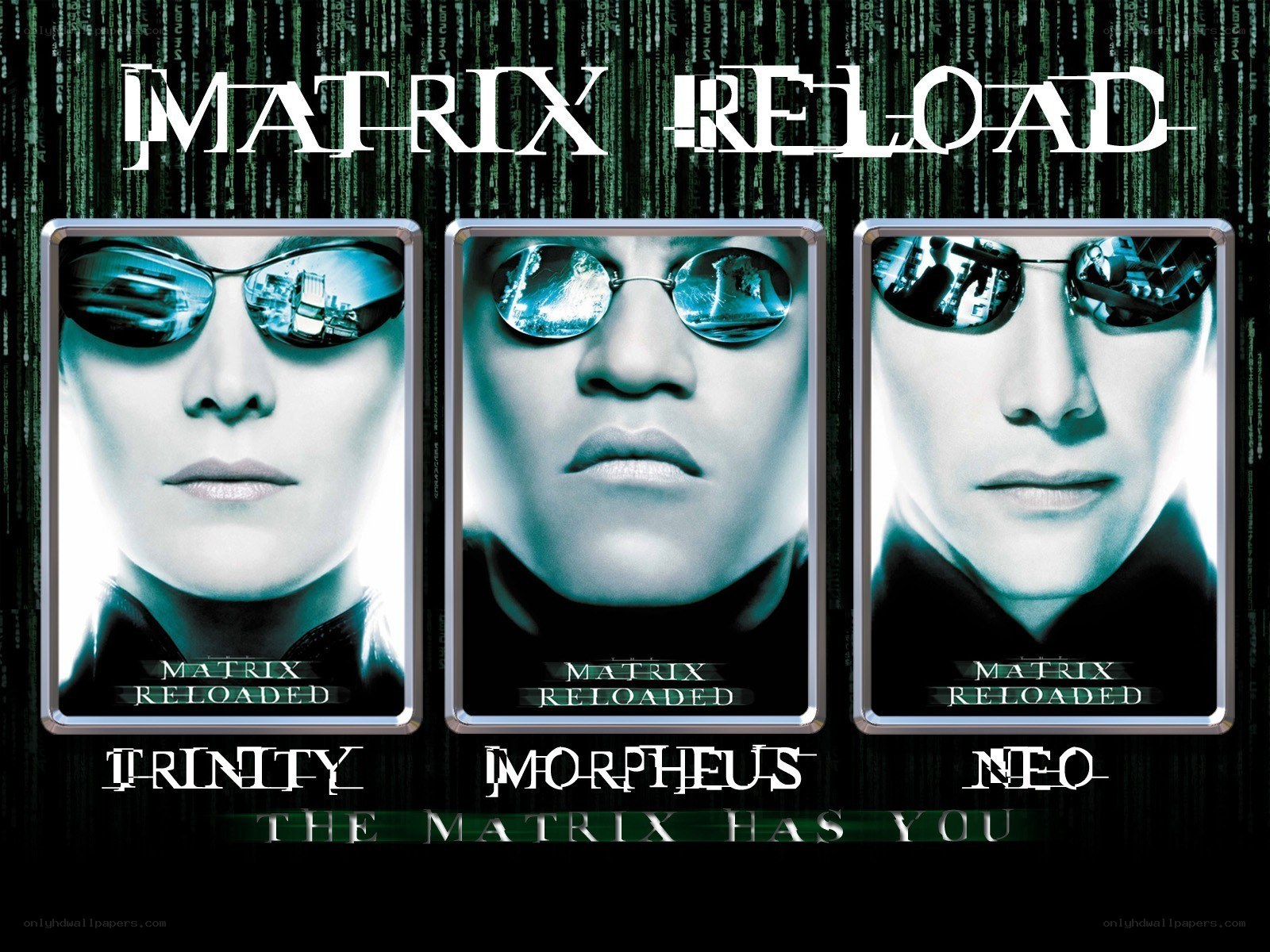 Matrix Reloaded movie poster