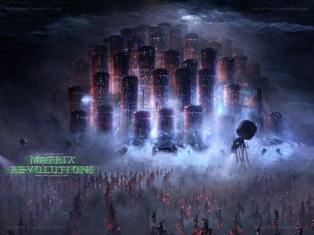 Matrix Revolutions cityscape