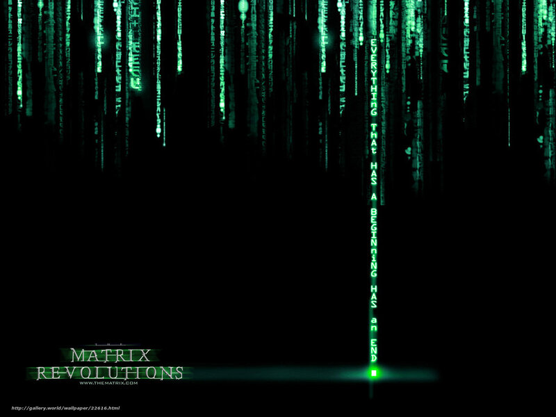 Matrix Revolutions digital rain