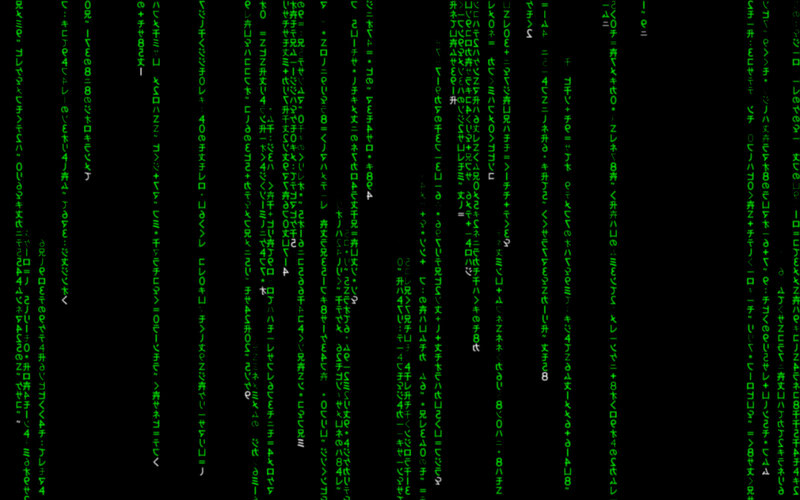 Matrix-style code rain
