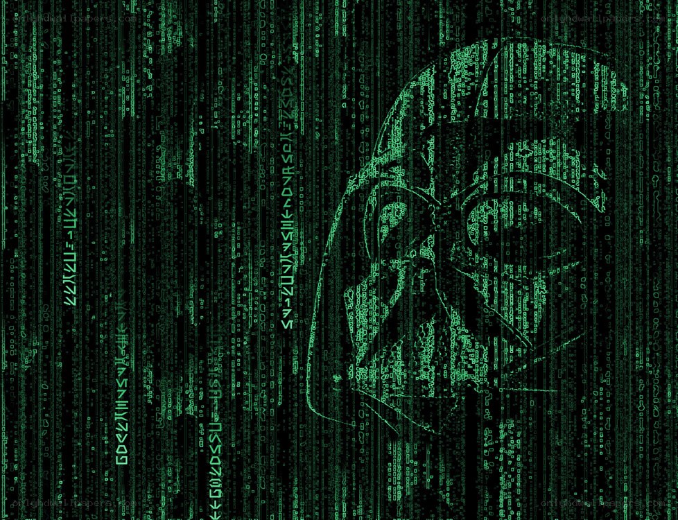 Matrix-style Darth Vader