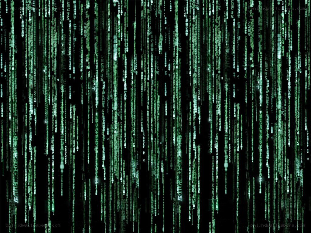 Matrix-style digital rain