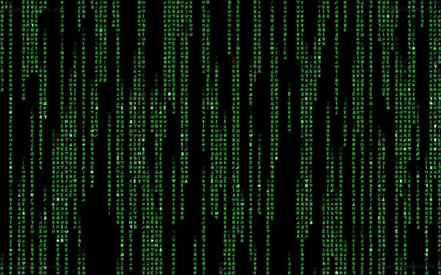 Matrix-style digital rain