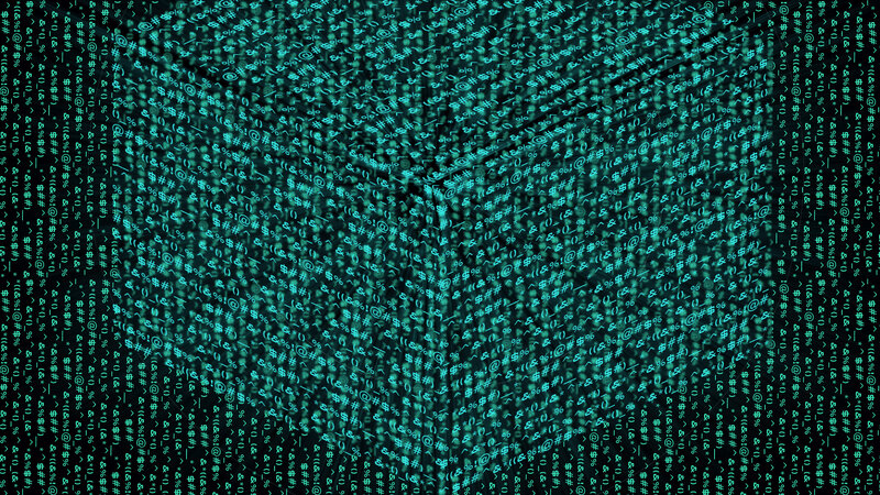 Matrix-style digital rain