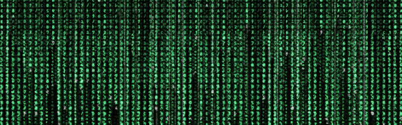 Matrix-style digital rain