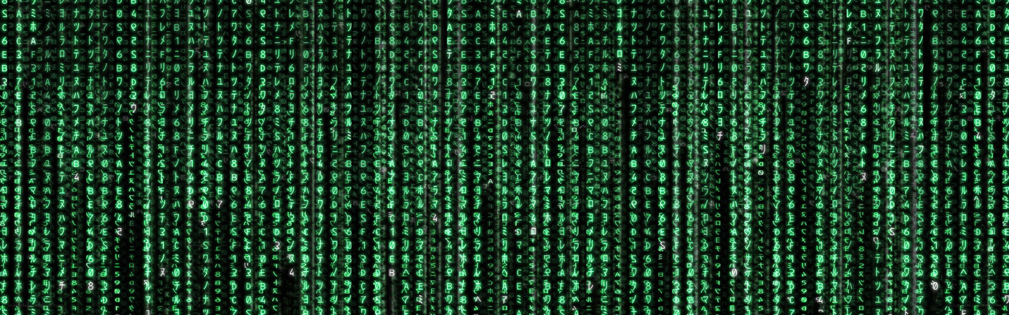Matrix-style digital rain