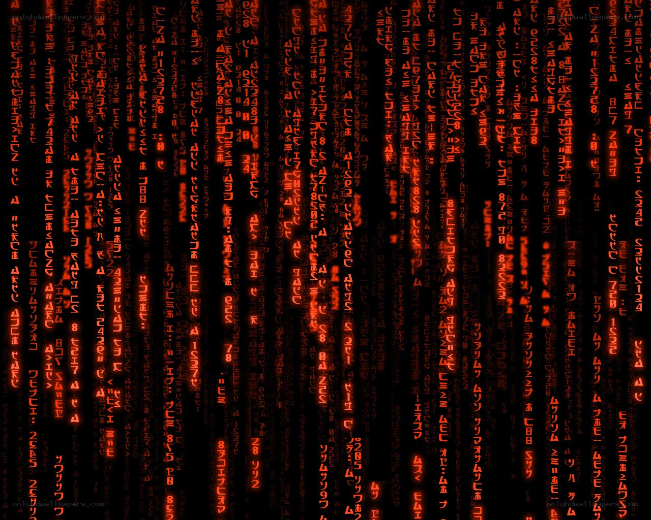 Matrix-style digital rain