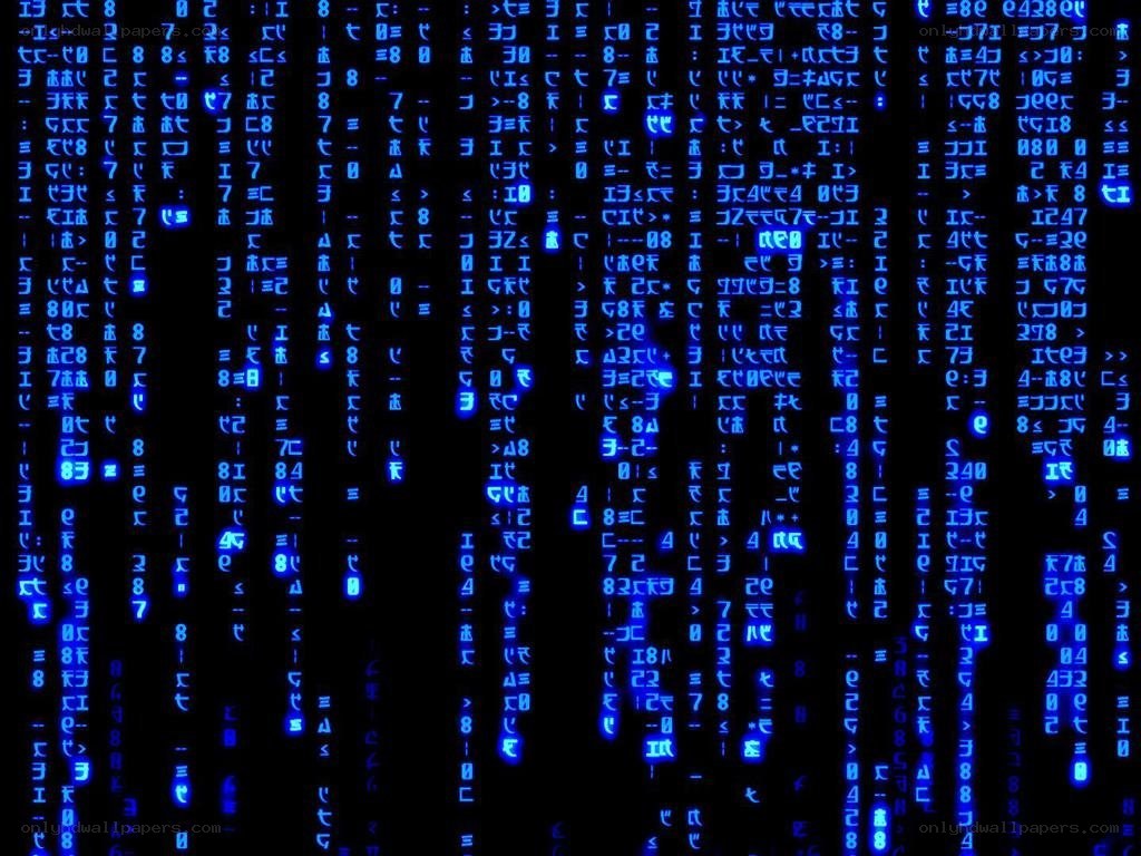 Matrix-style digital rain