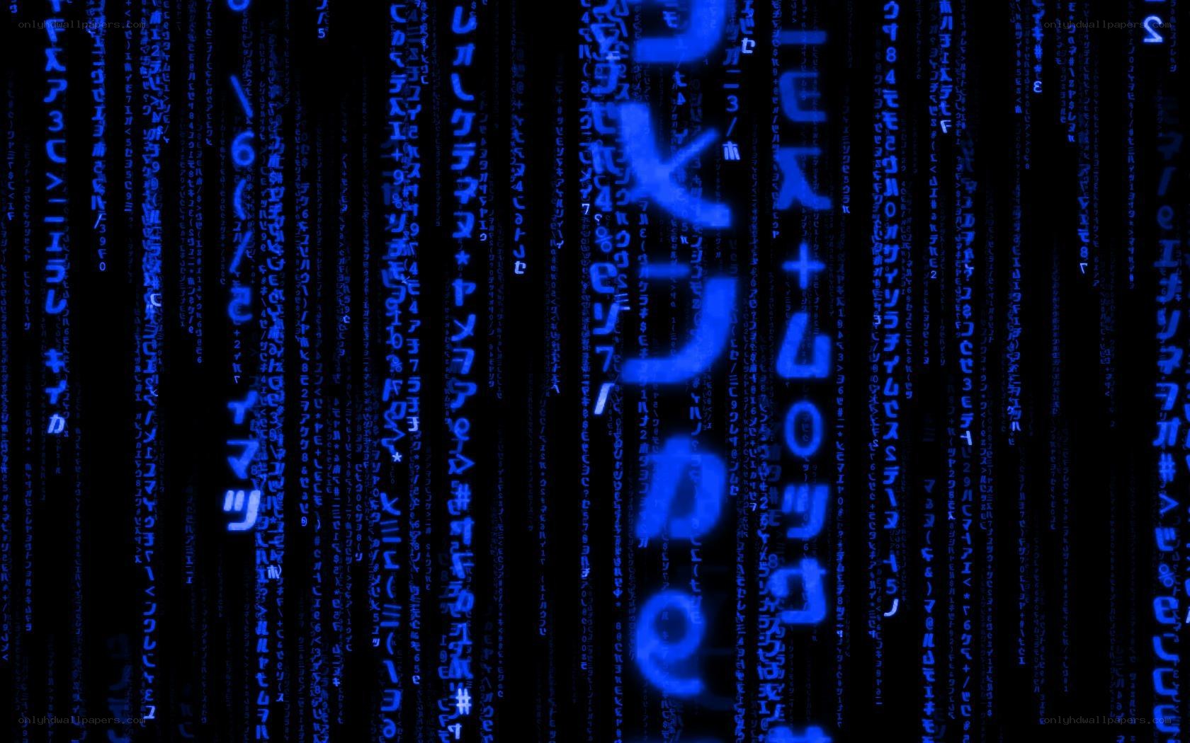Matrix-style digital rain
