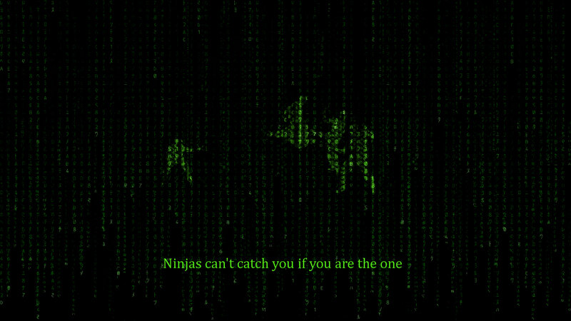 Matrix-style digital rain