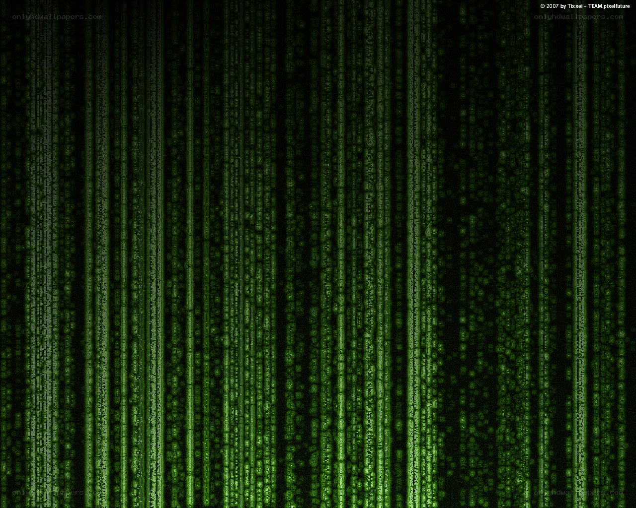 Matrix-style digital rain