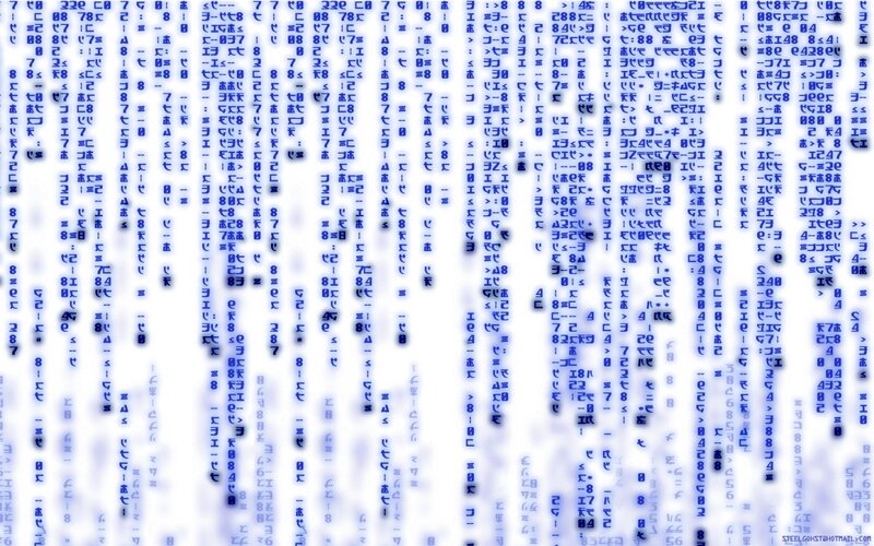 Matrix-style digital rain