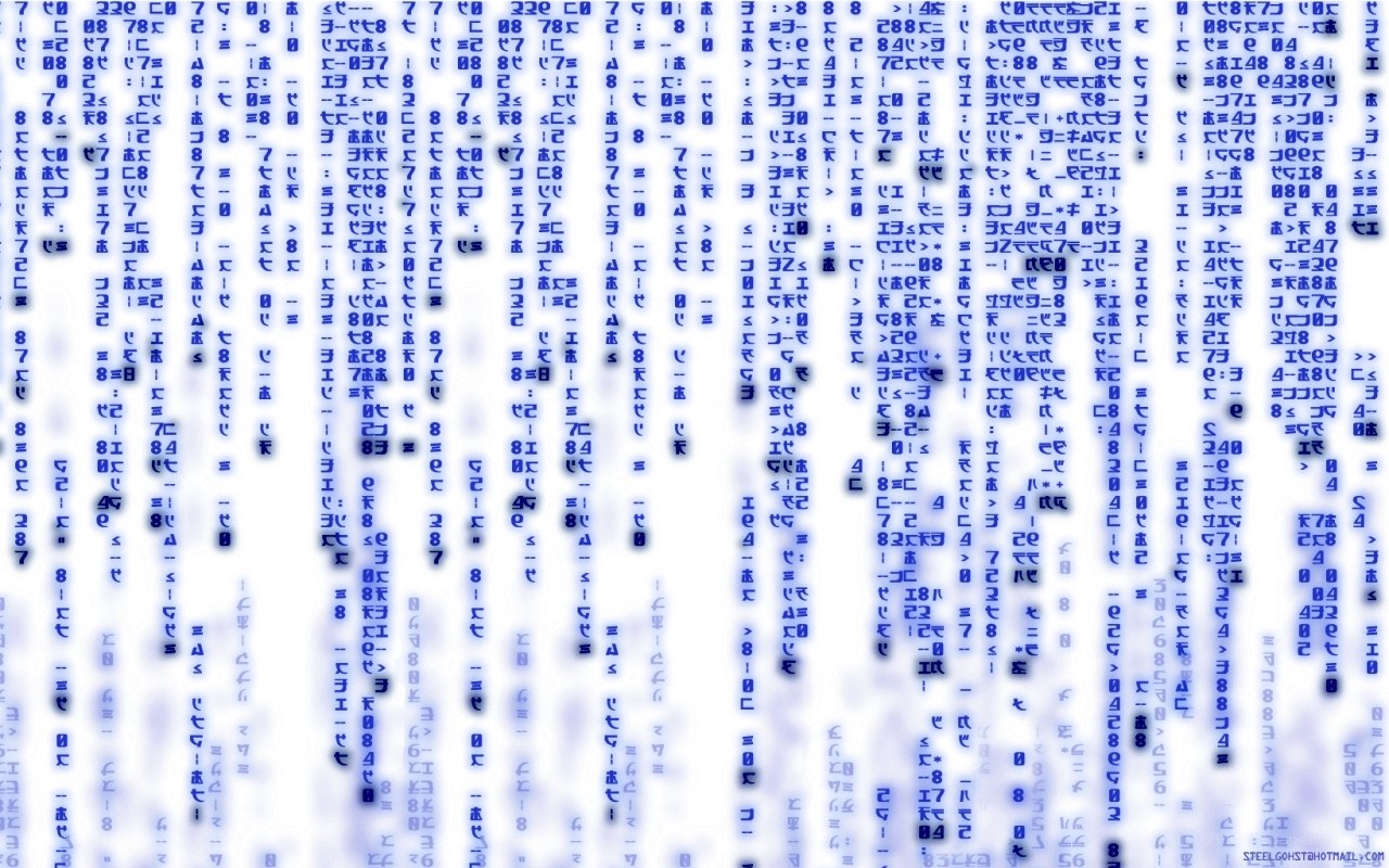 Matrix-style digital rain